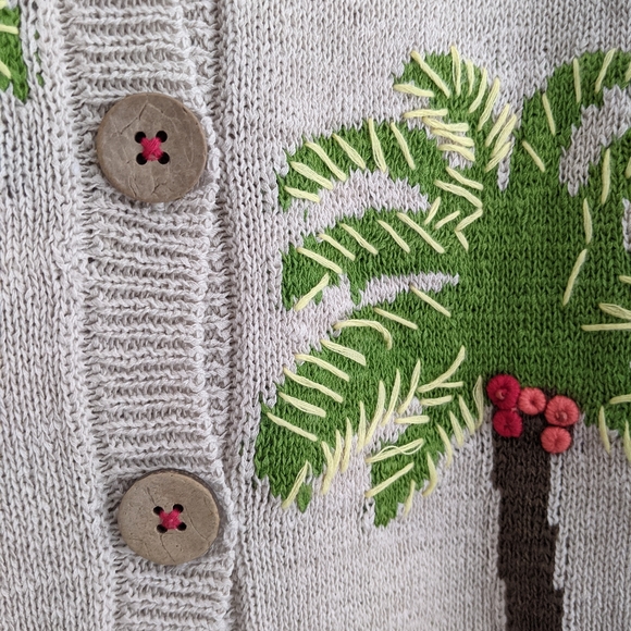 JJill Knit Palm Tree Sweater - Picture 2 of 4